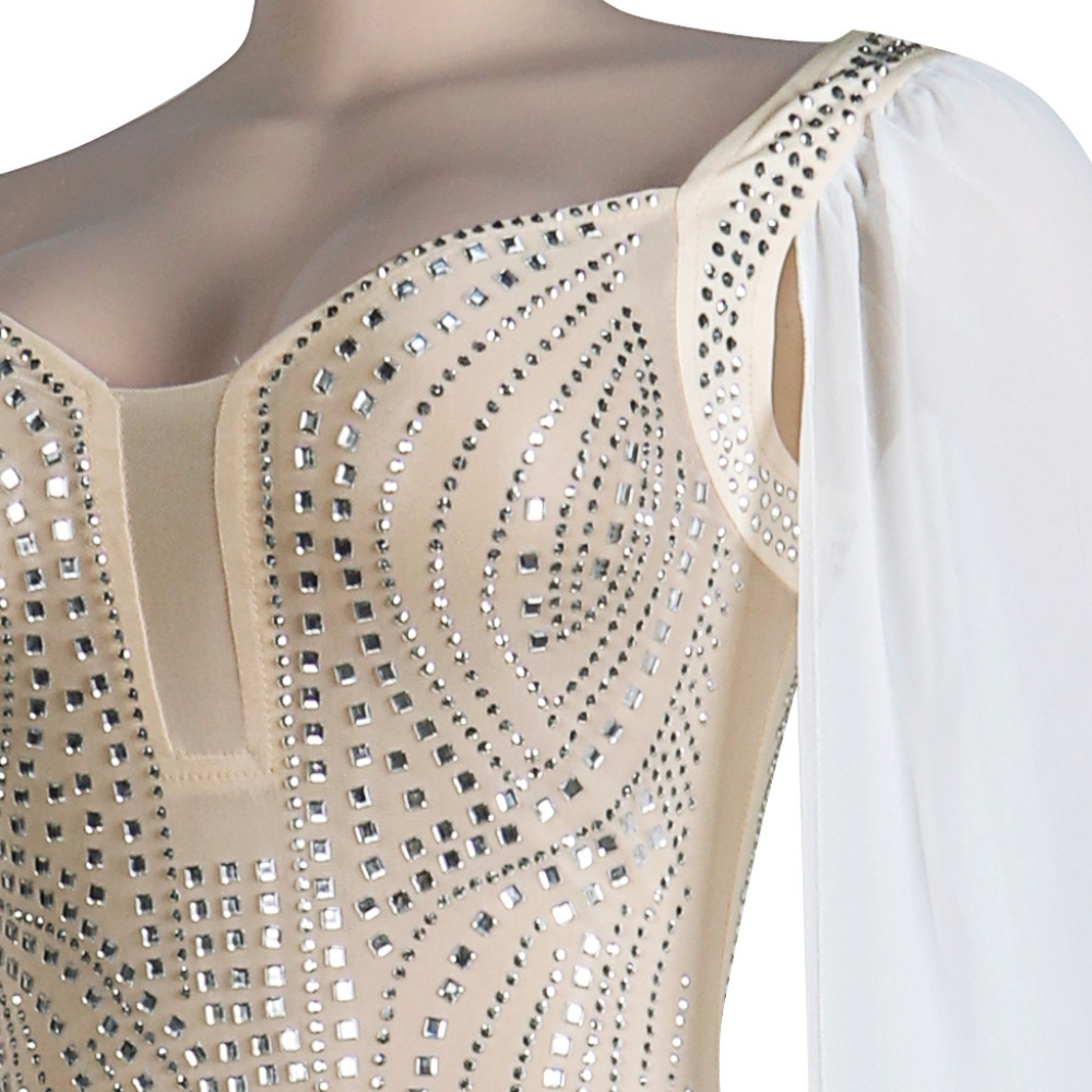 Mesh with Rhinestones Dress New Size S,M,L available strech. - Picture 5 of 14